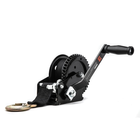 Tr Industrial 1200 lb. Trailer Winch with Pre-Installed 20 ft. Strap and Hook TW1200B